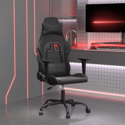 Sedia Da Gaming Massaggiante Poggiapiedi Similpelle