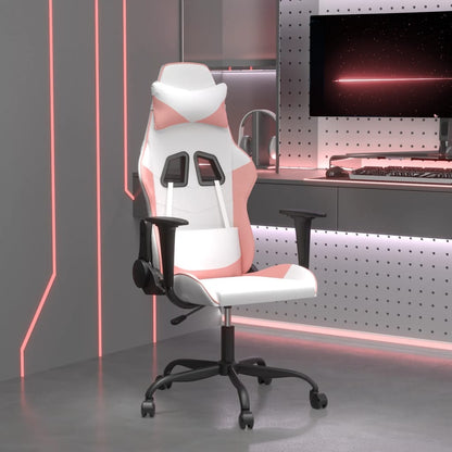 Sedia Da Gaming Massaggiante Poggiapiedi Similpelle