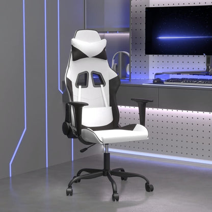 Sedia Da Gaming Massaggiante Poggiapiedi Similpelle