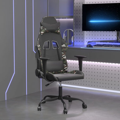 Sedia Da Gaming Massaggiante Poggiapiedi Similpelle