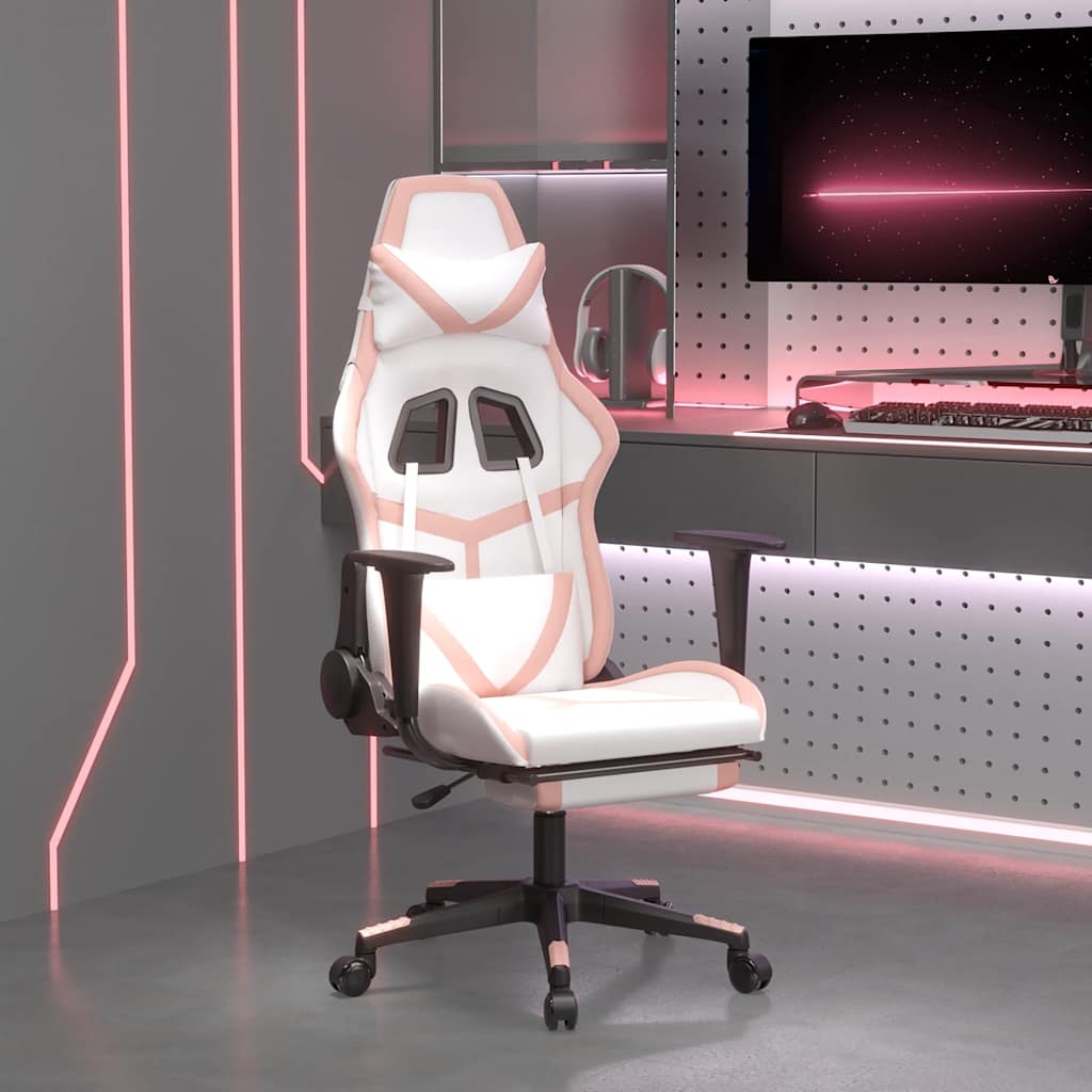 Sedia Gaming Massaggio Poggiapiedi Similpelle