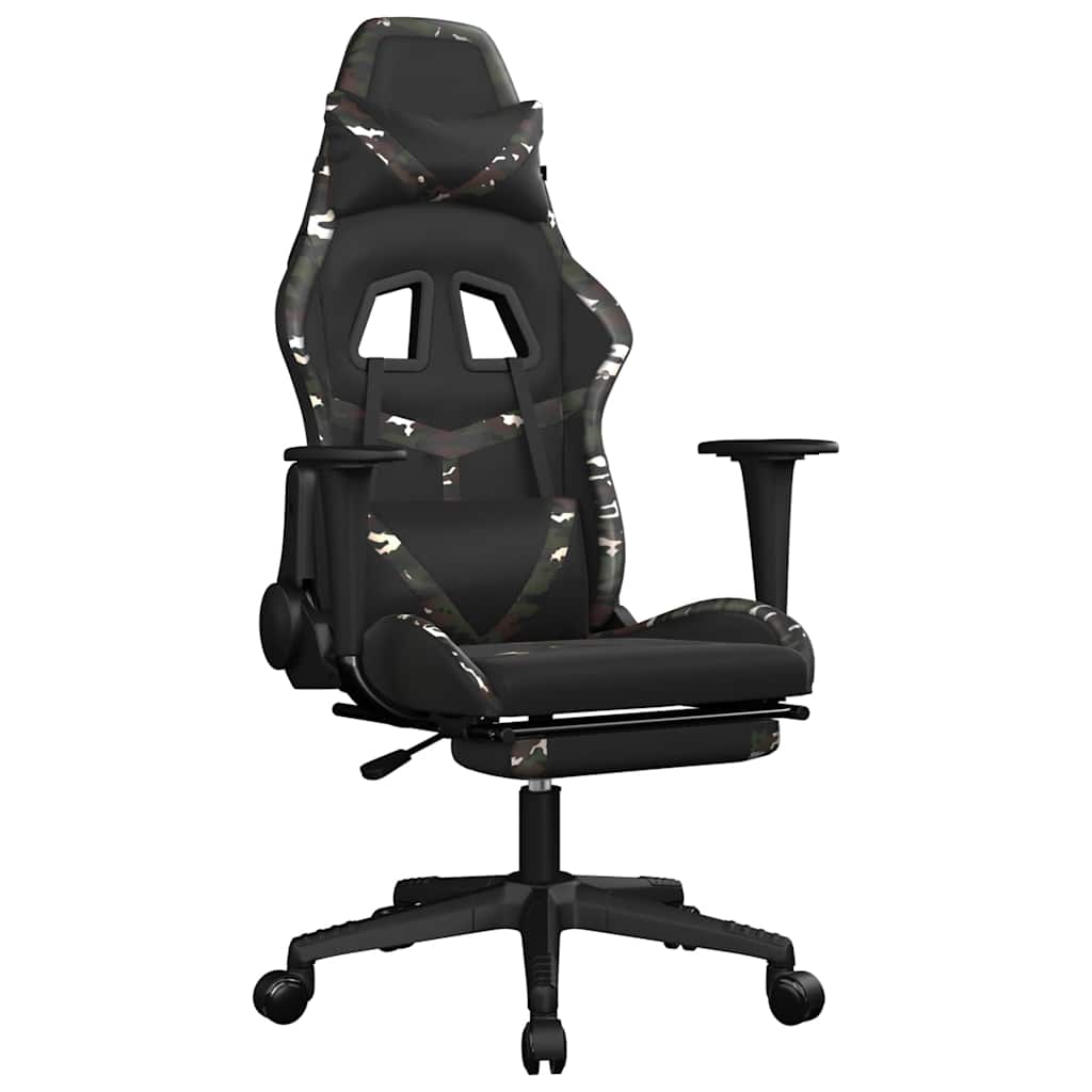 Sedia Gaming Massaggio Poggiapiedi Similpelle