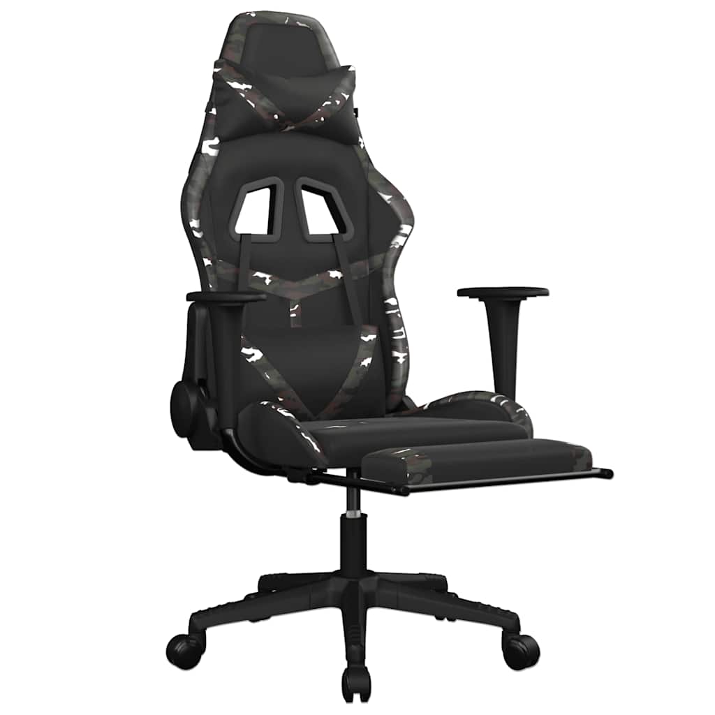 Sedia Gaming Massaggio Poggiapiedi Similpelle