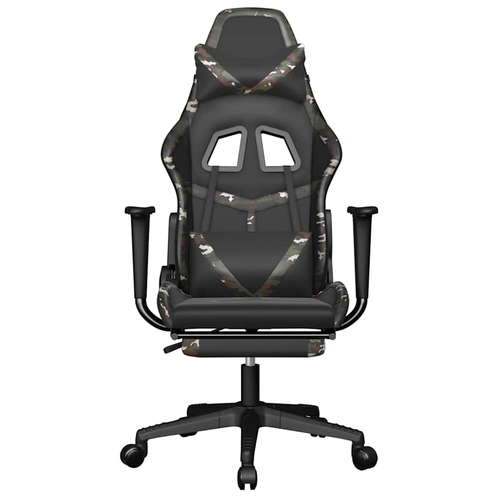 Sedia Gaming Massaggio Poggiapiedi Similpelle