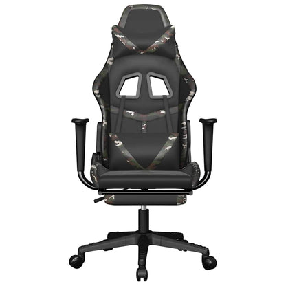 Sedia Gaming Massaggio Poggiapiedi Similpelle