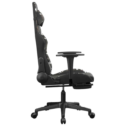 Sedia Gaming Massaggio Poggiapiedi Similpelle