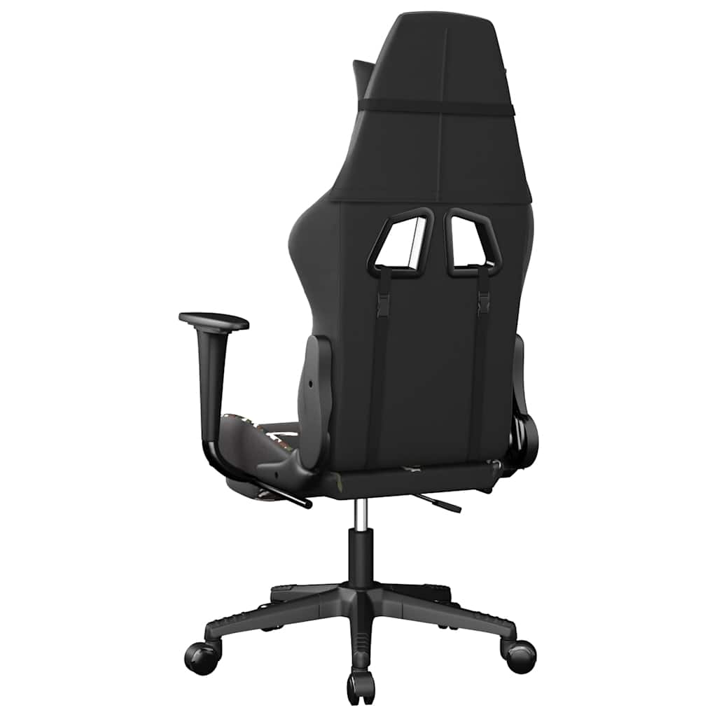 Sedia Gaming Massaggio Poggiapiedi Similpelle