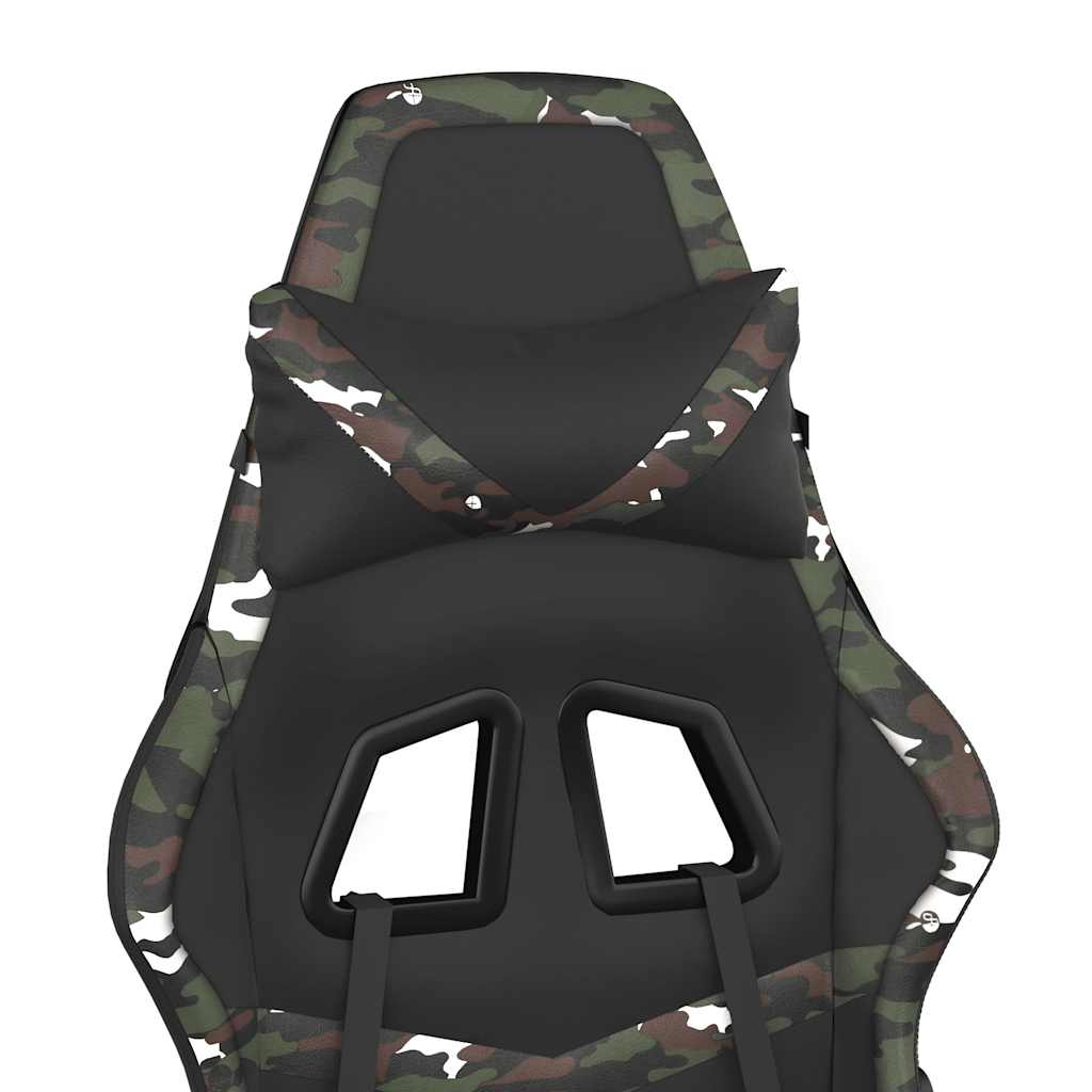 Sedia Gaming Massaggio Poggiapiedi Similpelle