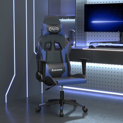 Sedia Da Gaming Massaggiante Poggiapiedi Similpelle