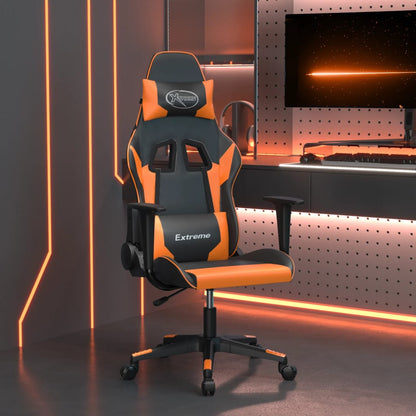 Sedia Da Gaming Massaggiante Poggiapiedi Similpelle