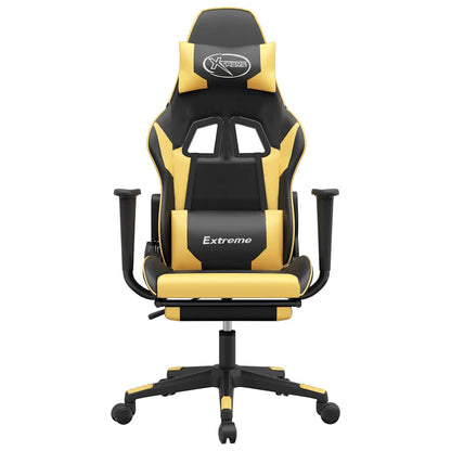 Sedia Da Gaming Massaggiante Poggiapiedi Similpelle