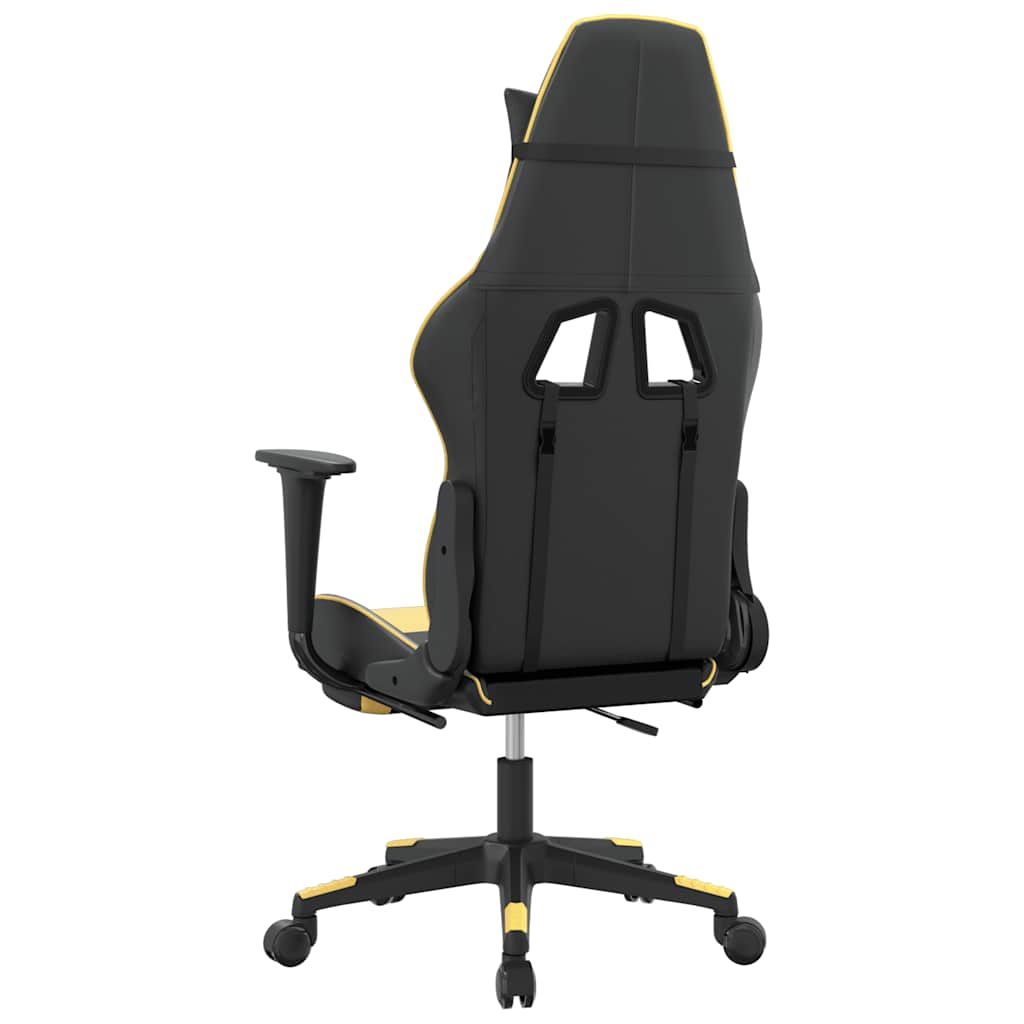 Sedia Da Gaming Massaggiante Poggiapiedi Similpelle