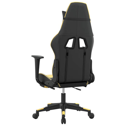 Sedia Da Gaming Massaggiante Poggiapiedi Similpelle