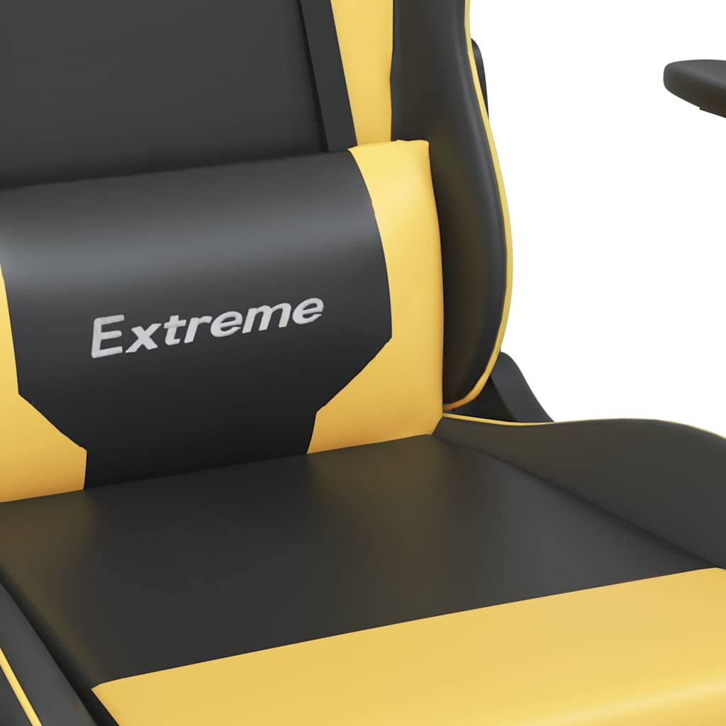 Sedia Da Gaming Massaggiante Poggiapiedi Similpelle