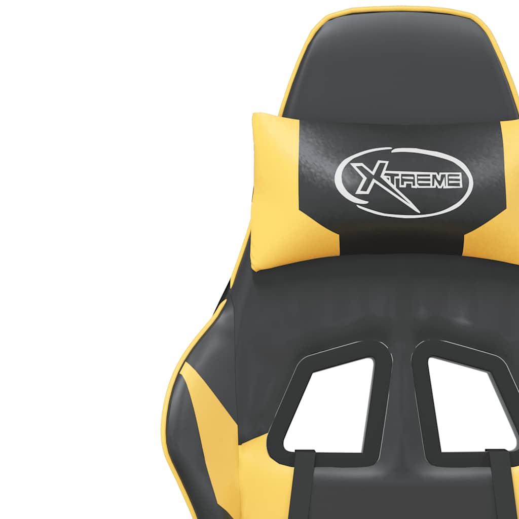 Sedia Da Gaming Massaggiante Poggiapiedi Similpelle