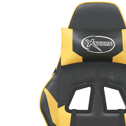 Sedia Da Gaming Massaggiante Poggiapiedi Similpelle