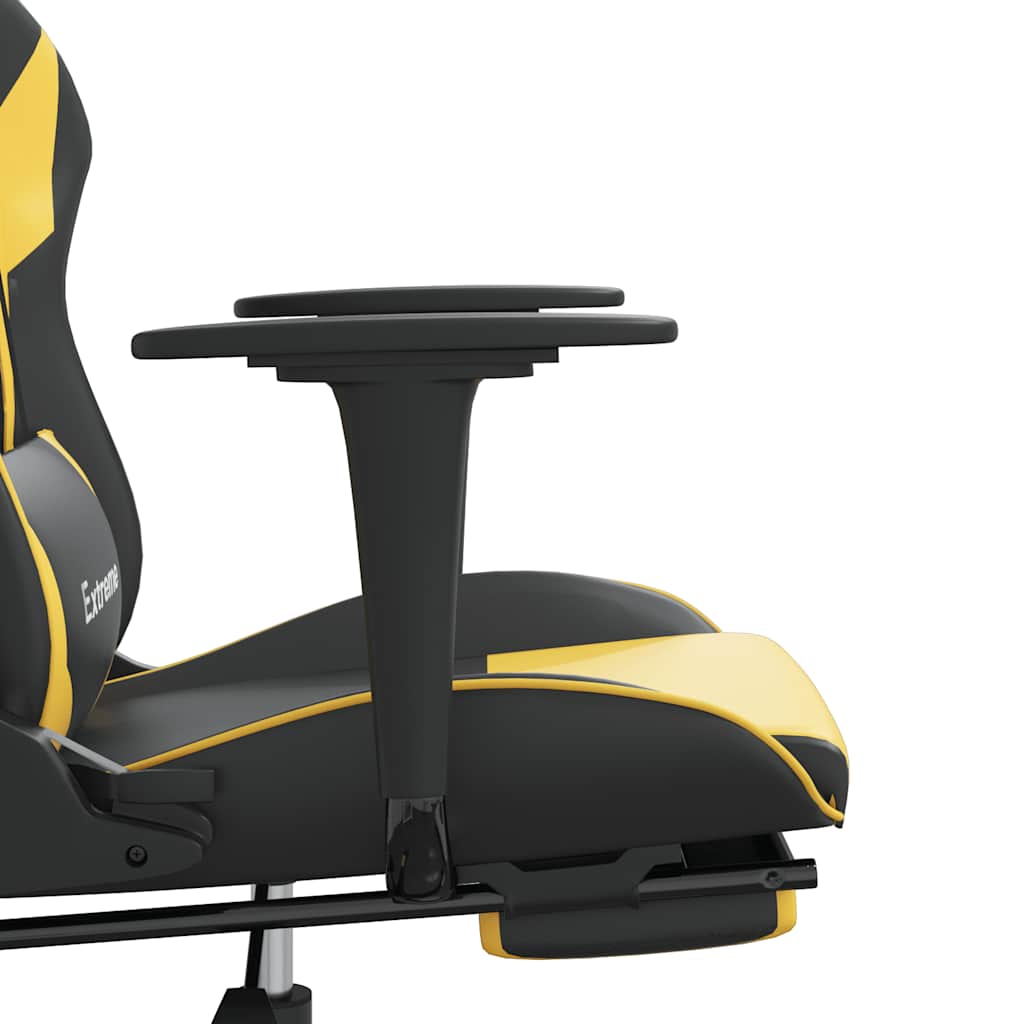Sedia Da Gaming Massaggiante Poggiapiedi Similpelle