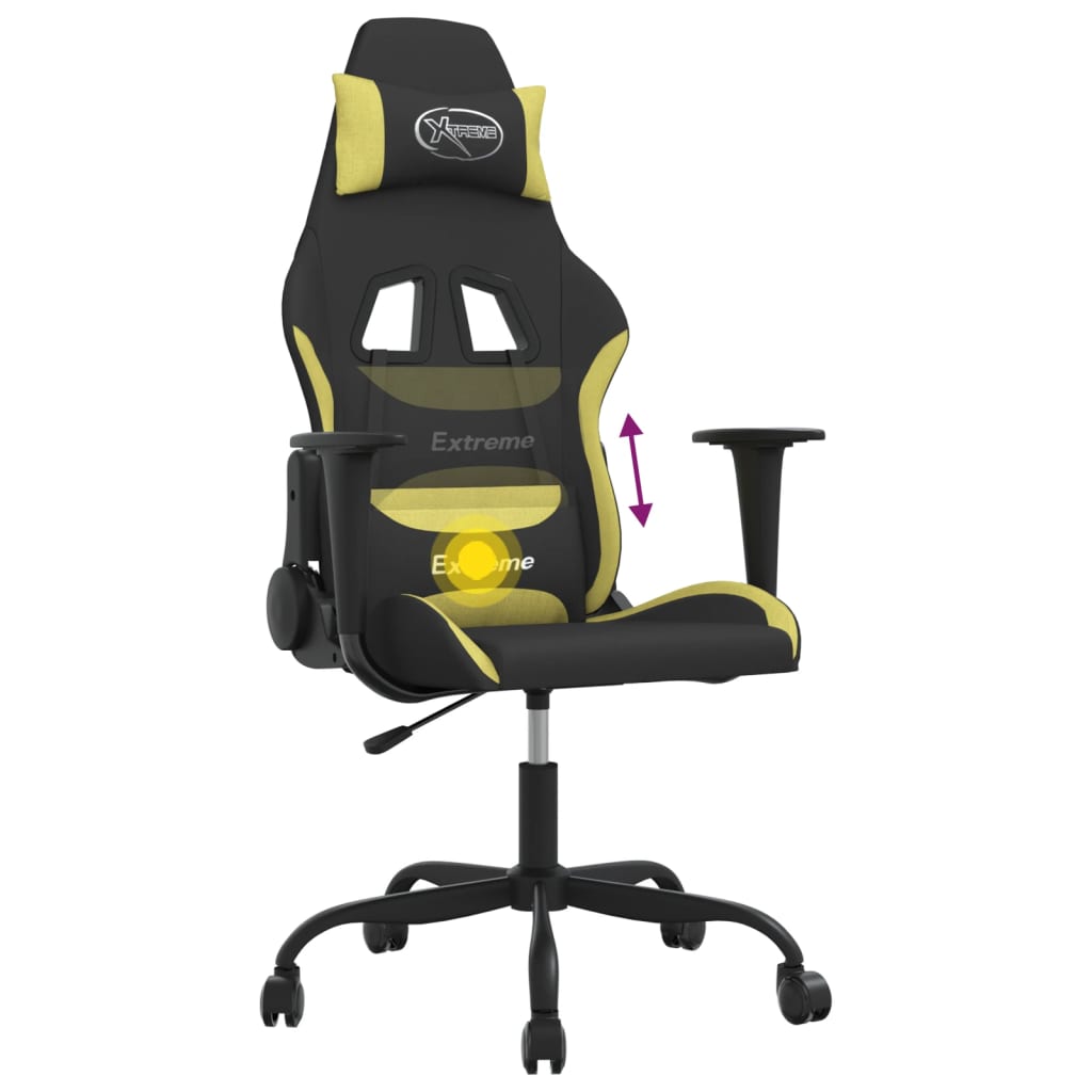 Sedia Da Gaming Nero E In Tessuto
