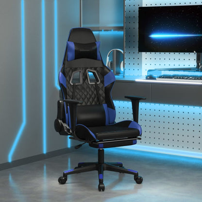 Sedia Gaming Massaggio Poggiapiedi Similpelle