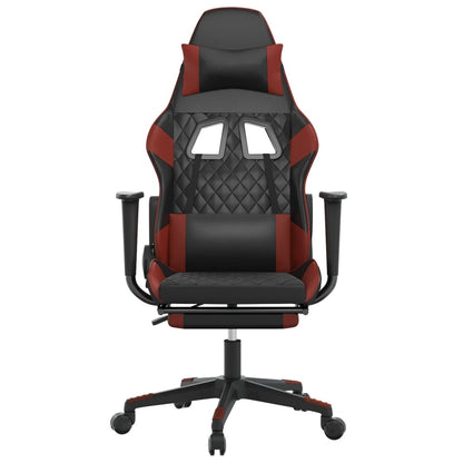 Sedia Gaming Massaggio Poggiapiedi Similpelle
