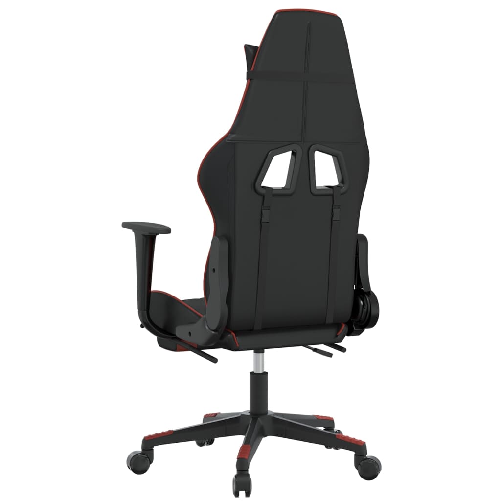 Sedia Gaming Massaggio Poggiapiedi Similpelle