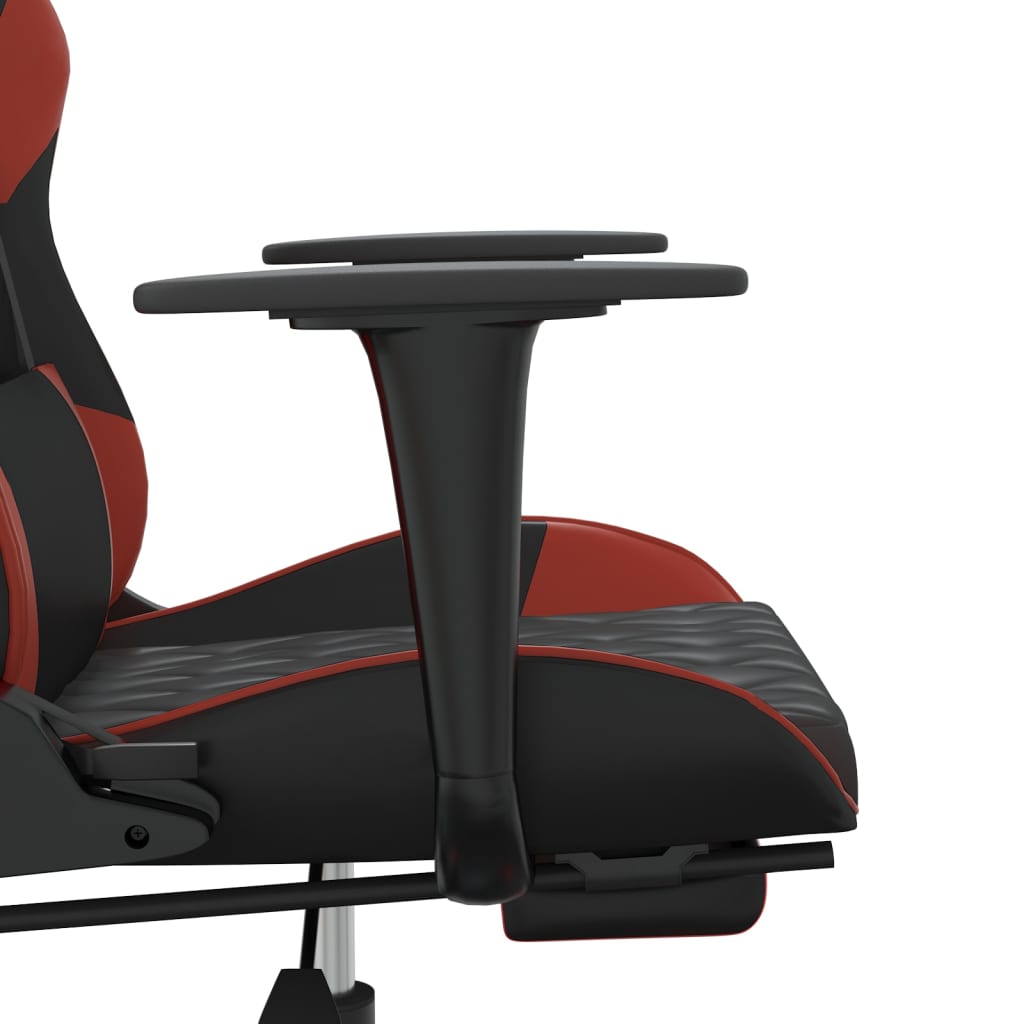 Sedia Gaming Massaggio Poggiapiedi Similpelle