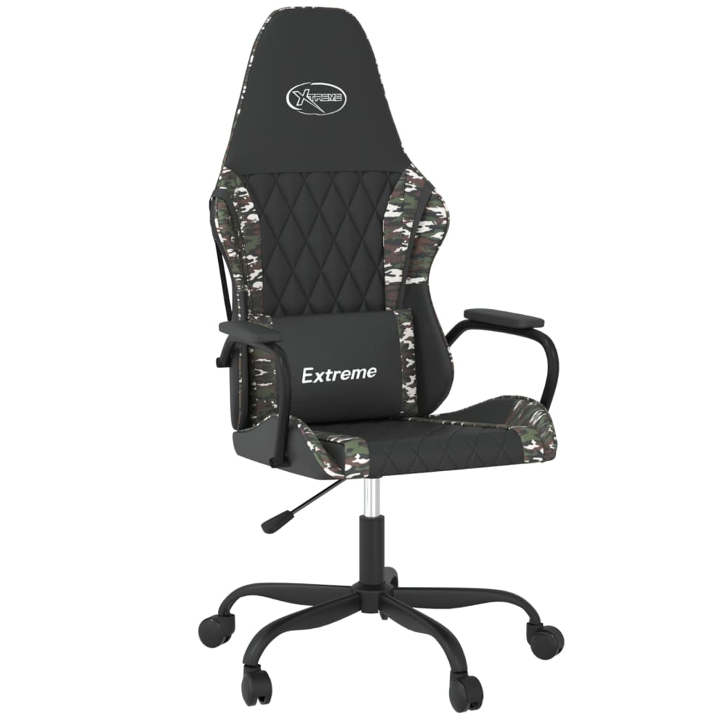 Sedia Da Gaming Massaggiante In Similpelle