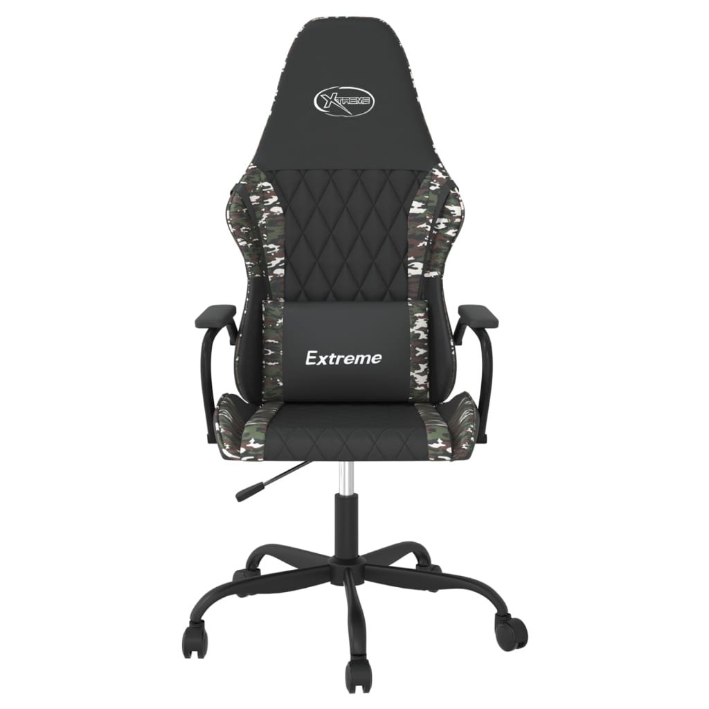 Sedia Da Gaming Massaggiante In Similpelle