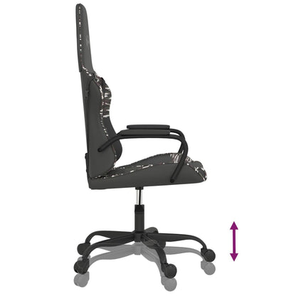 Sedia Da Gaming Massaggiante In Similpelle