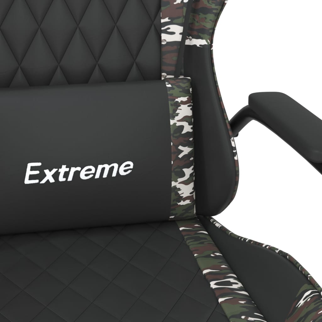 Sedia Da Gaming Massaggiante In Similpelle