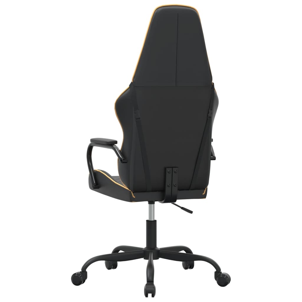 Sedia Da Gaming Massaggiante E Nero In Similpelle