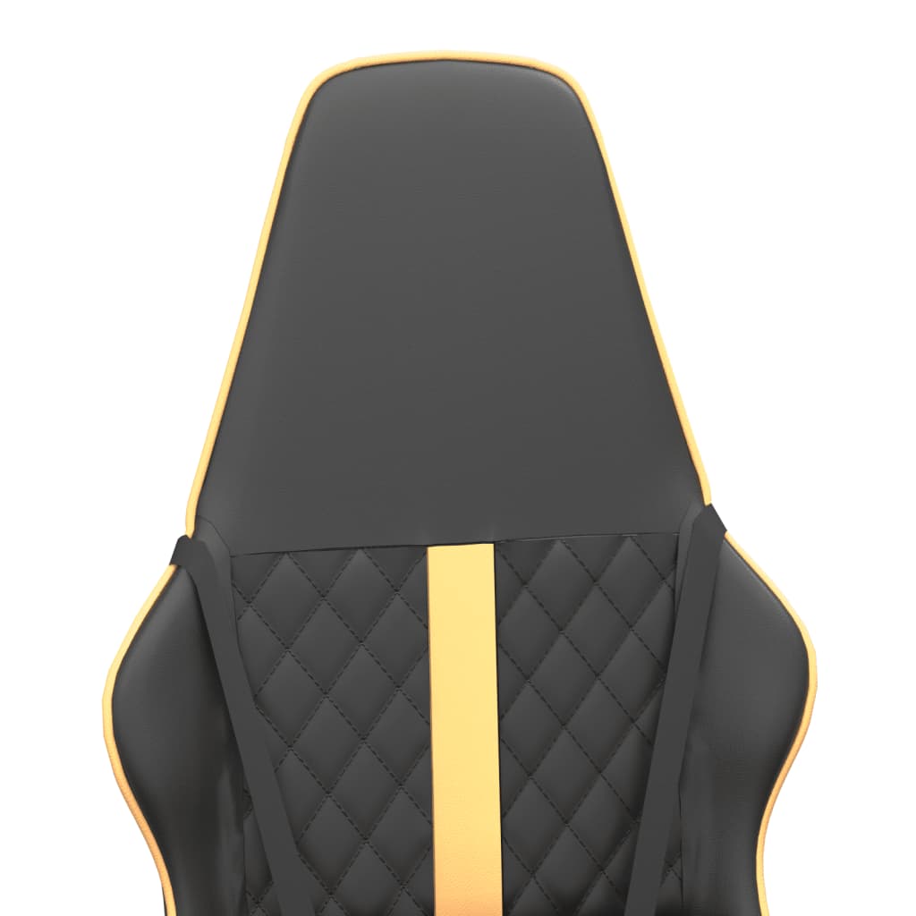 Sedia Da Gaming Massaggiante E Nero In Similpelle