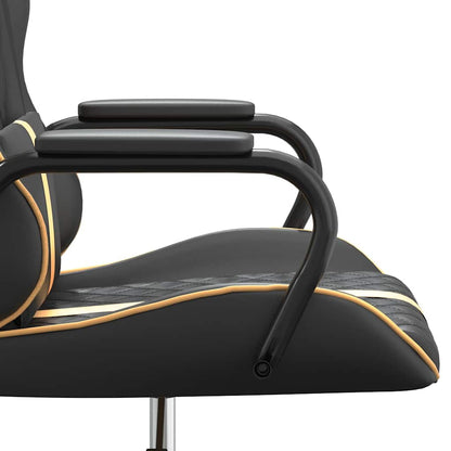 Sedia Da Gaming Massaggiante E Nero In Similpelle
