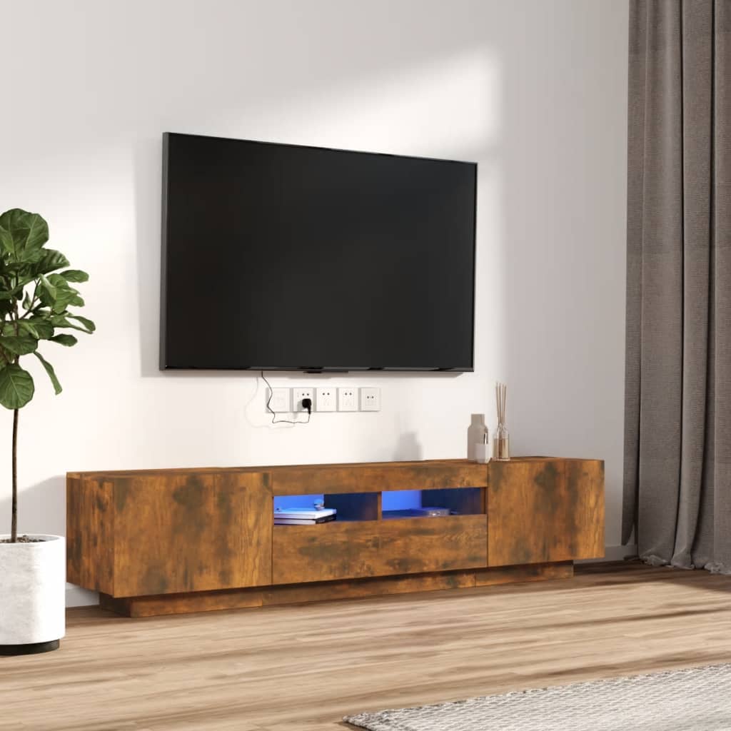 Mobile Porta Tv Con Led 180X35X40 Cm Truciolato