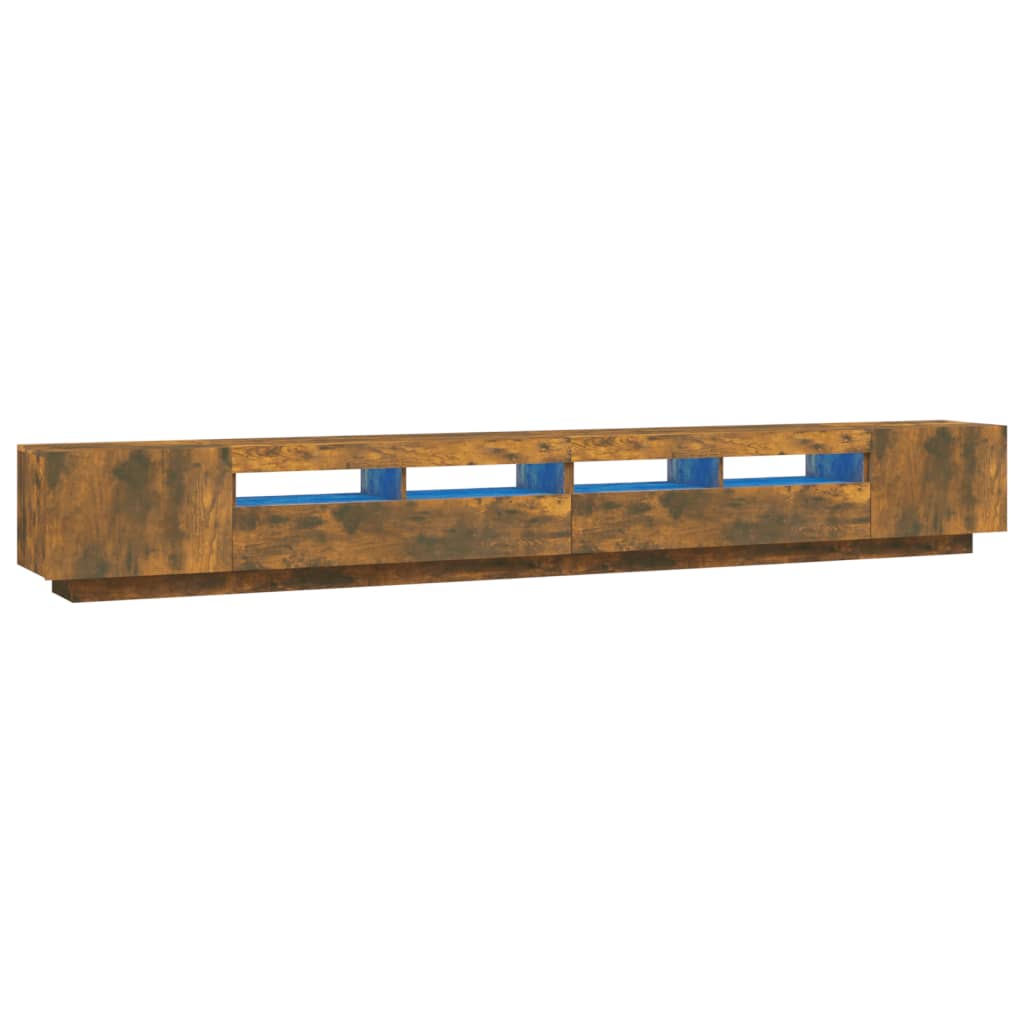 Set Mobili Tv 3Pz Con Luci Led In Legno Multistrato