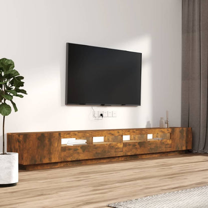Set Mobili Tv 3Pz Con Luci Led In Legno Multistrato