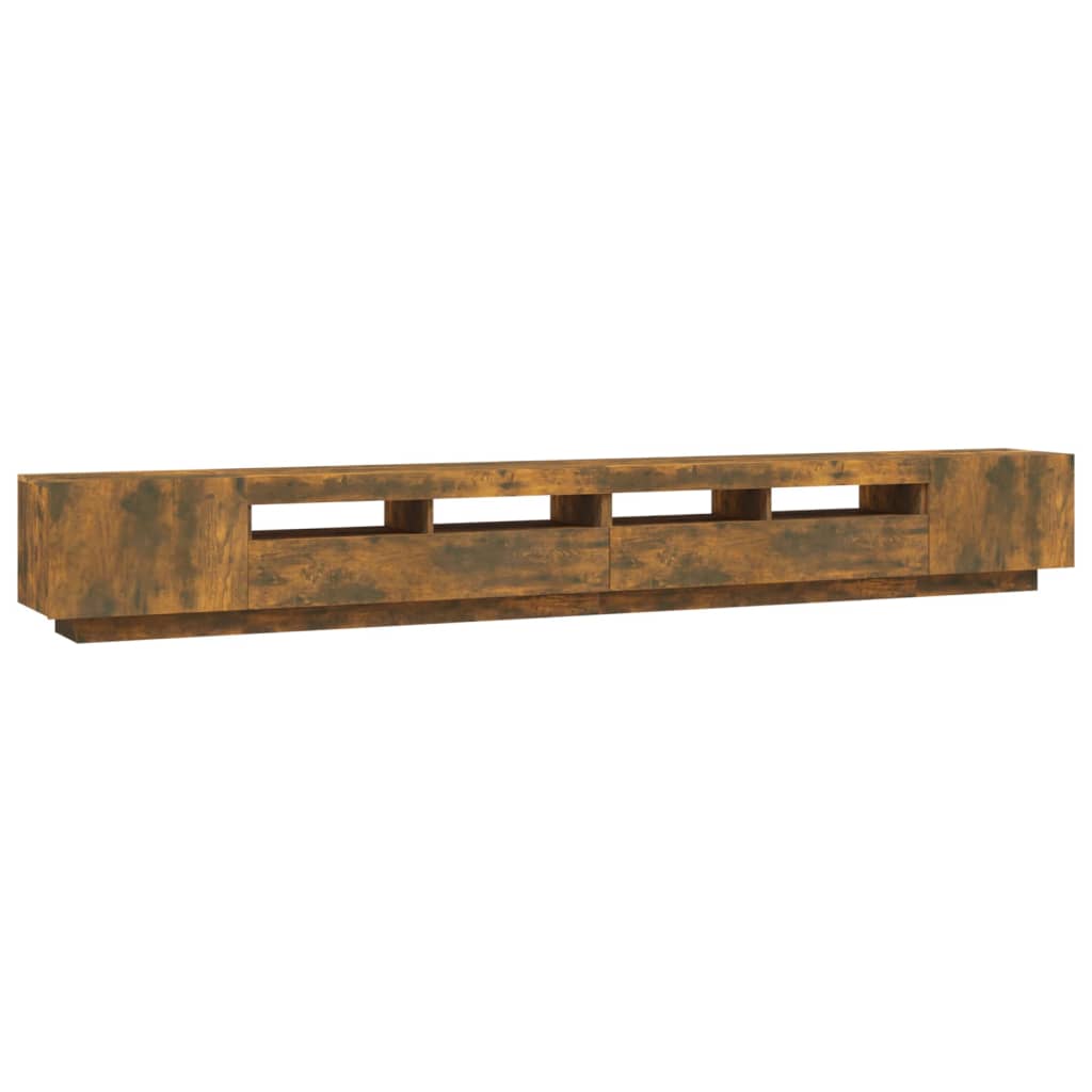 Set Mobili Tv 3Pz Con Luci Led In Legno Multistrato