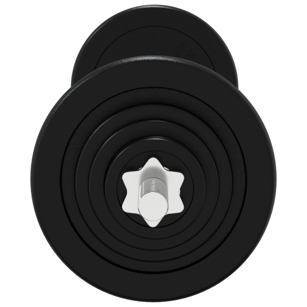 Set Bilanciere Con Dischi In Ghisa E Acciaio Cromato