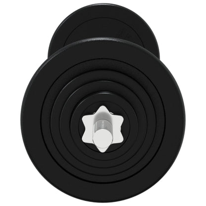 Set Bilanciere Con Dischi In Ghisa E Acciaio Cromato