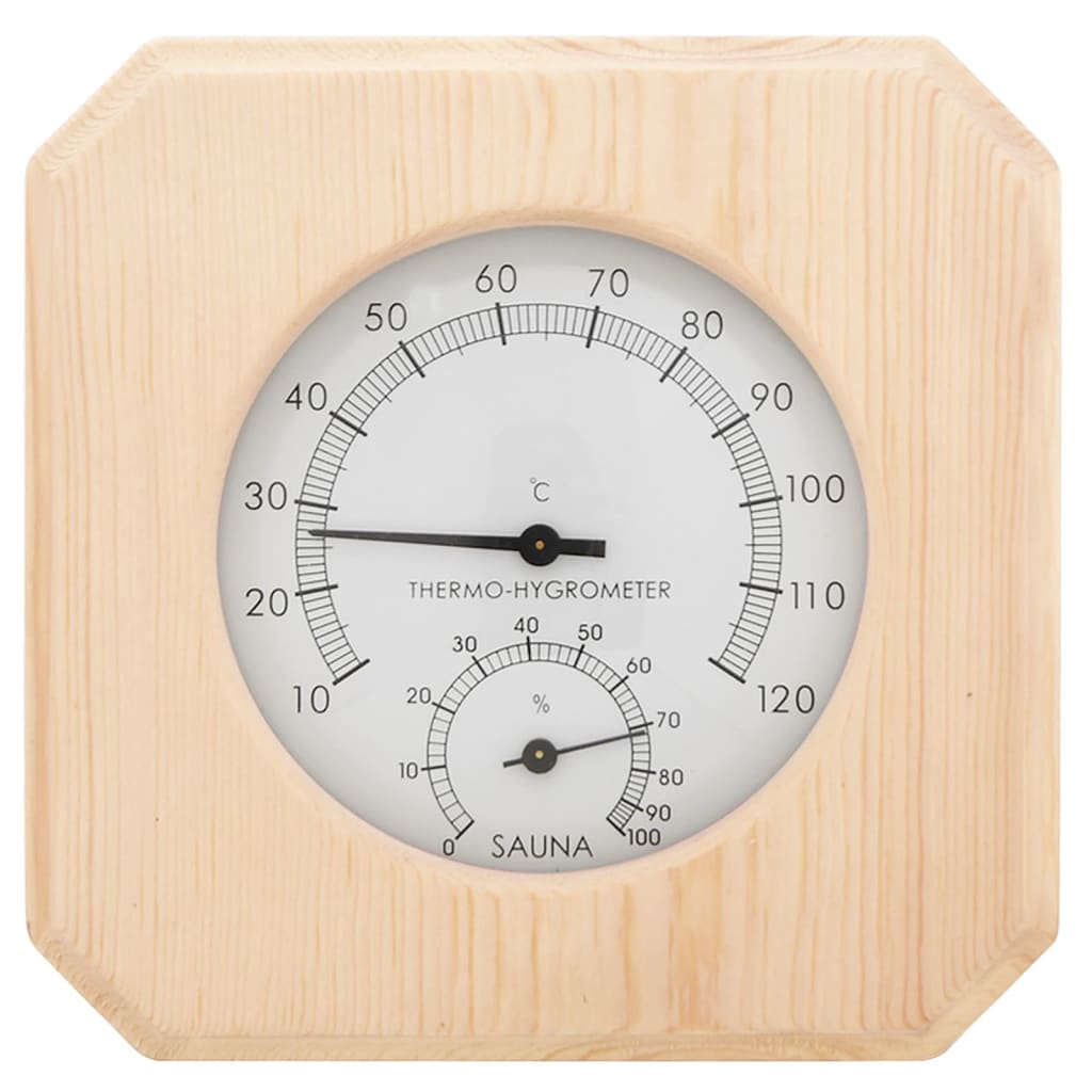 Set Timer Igrotermografo E Clessidra Sauna 2 In 1 Massello Pino