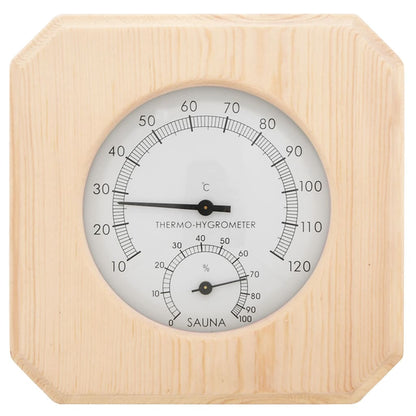 Set Timer Igrotermografo E Clessidra Sauna 2 In 1 Massello Pino