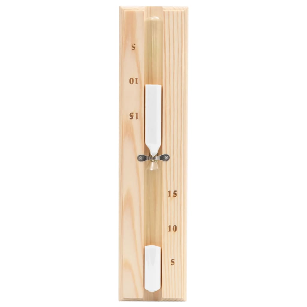 Set Timer Igrotermografo E Clessidra Sauna 2 In 1 Massello Pino
