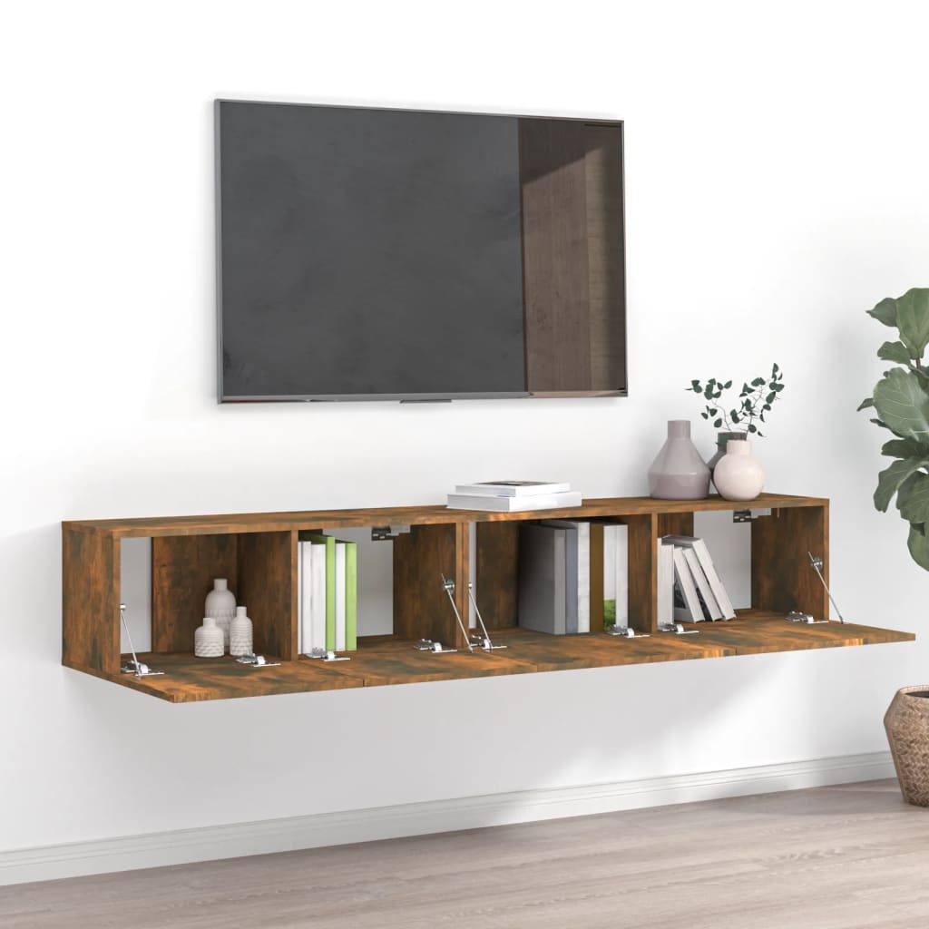 Mobili Tv A Parete 3 Pz 100X30X30 Cm In Truciolato