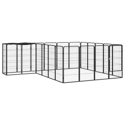 Box Cani 26 Pannelli Nero 50X100 Cm Acciaio Verniciato Polvere