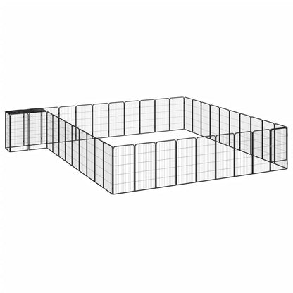 Box Cani 26 Pannelli Nero 50X100 Cm Acciaio Verniciato Polvere