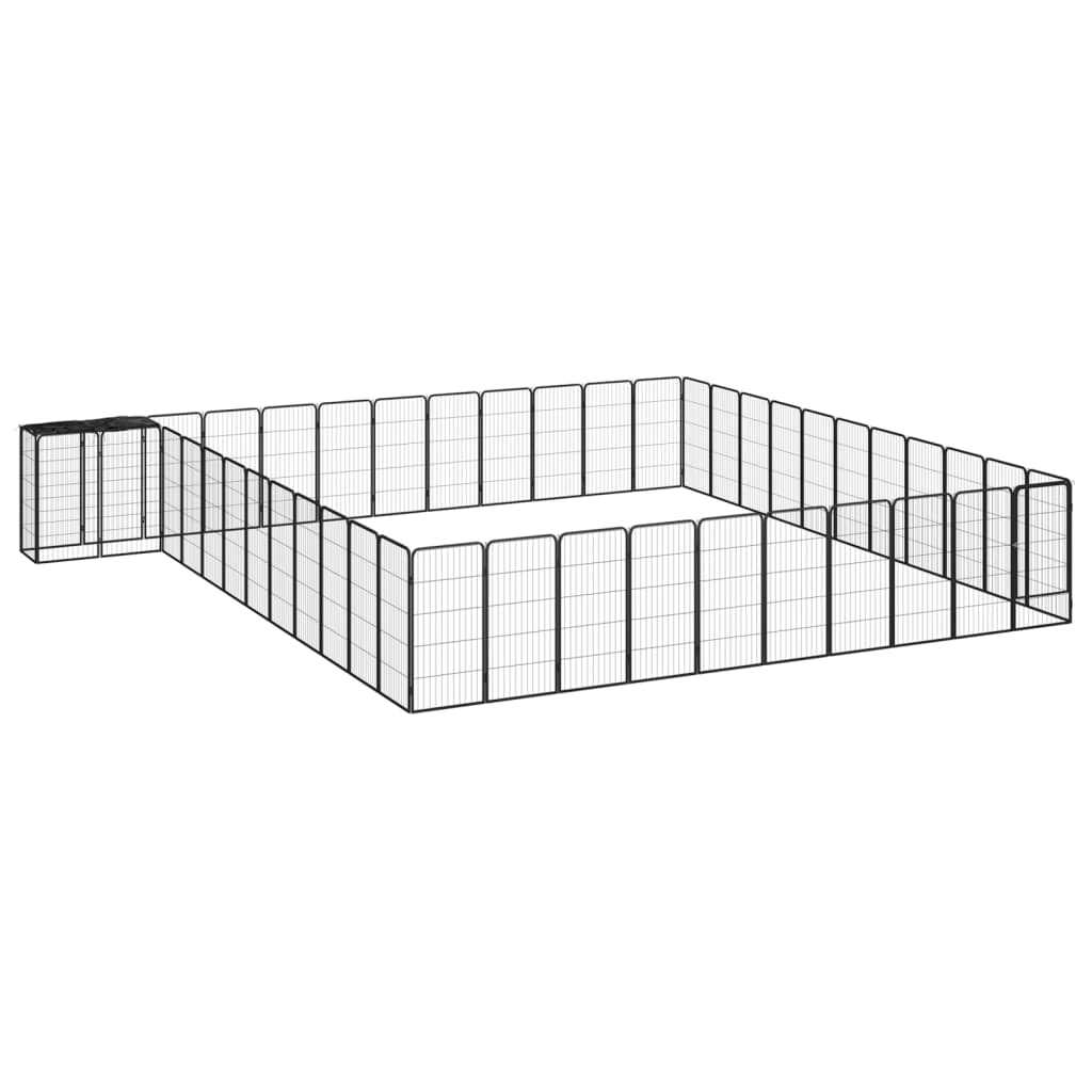 Box Cani 26 Pannelli Nero 50X100 Cm Acciaio Verniciato Polvere