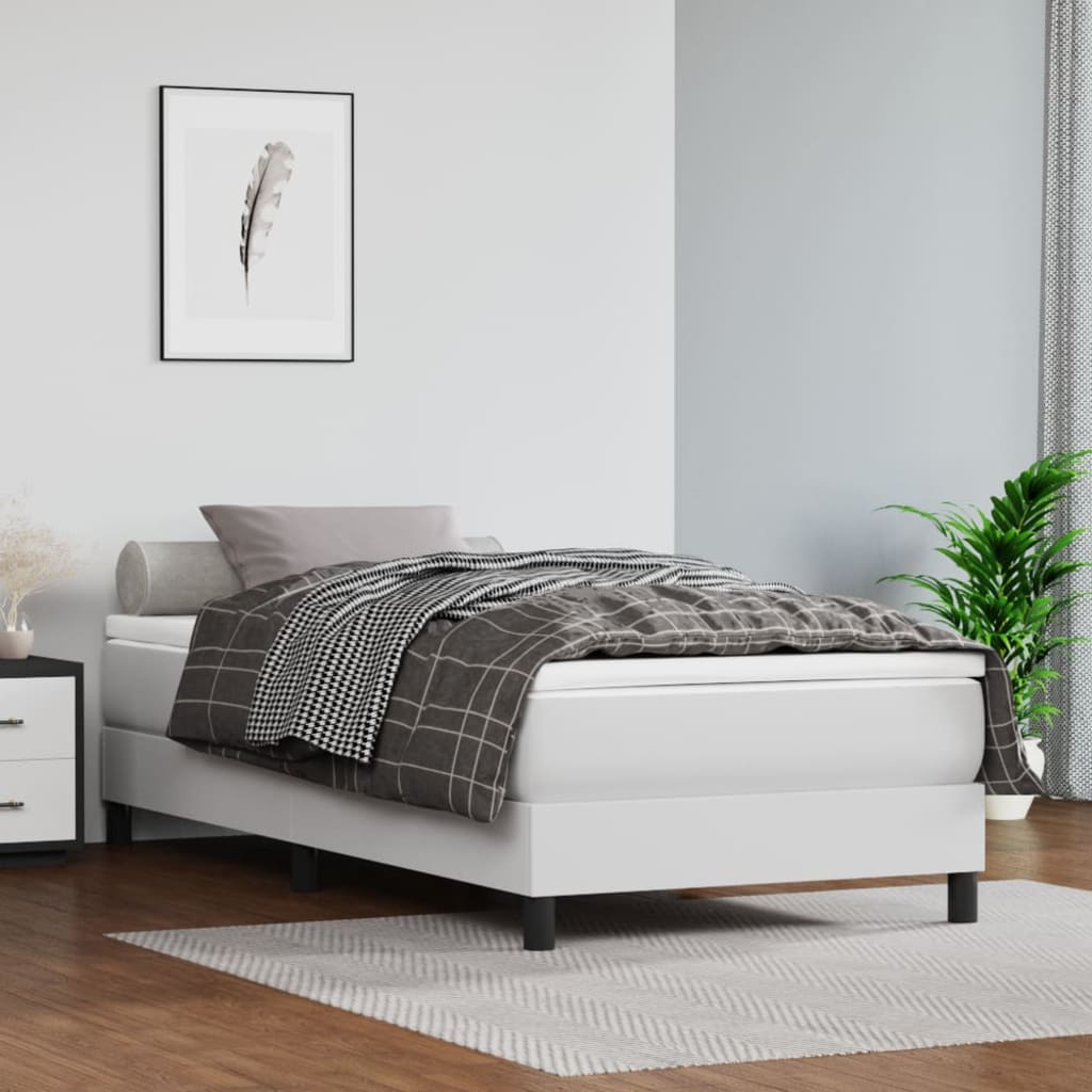 Materasso A Molle 120X190X20 Cm In Similpelle