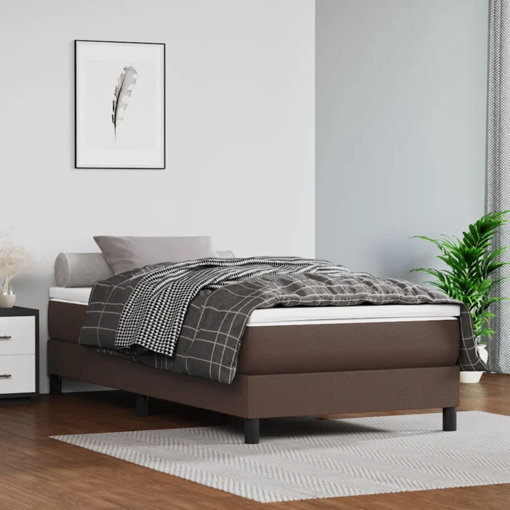 Materasso A Molle 120X190X20 Cm In Similpelle