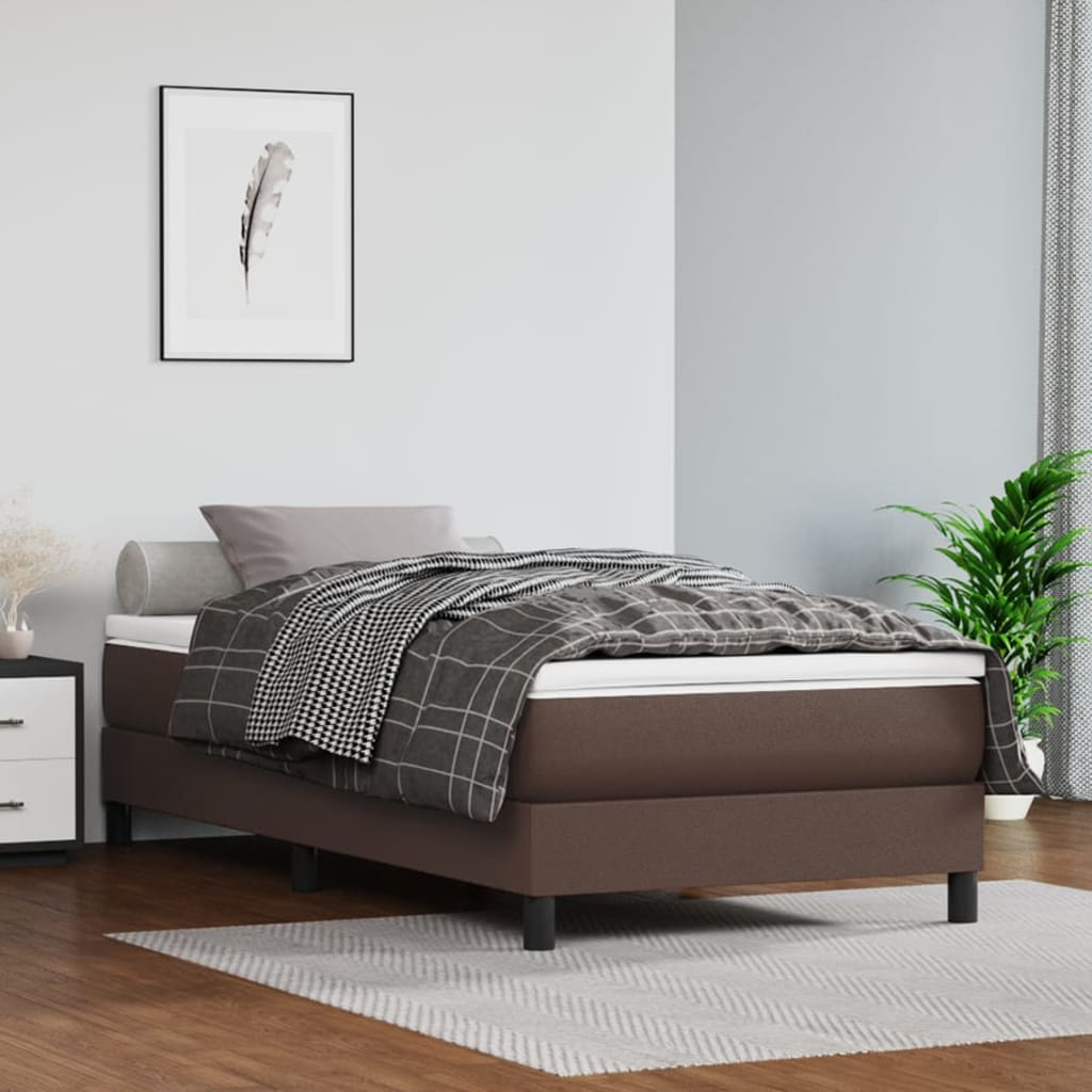 Materasso A Molle 120X190X20 Cm In Similpelle