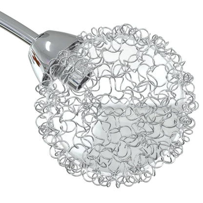 Lampada Da Soffitto Con Paralumi In Rete Per 4 Luci Led G9